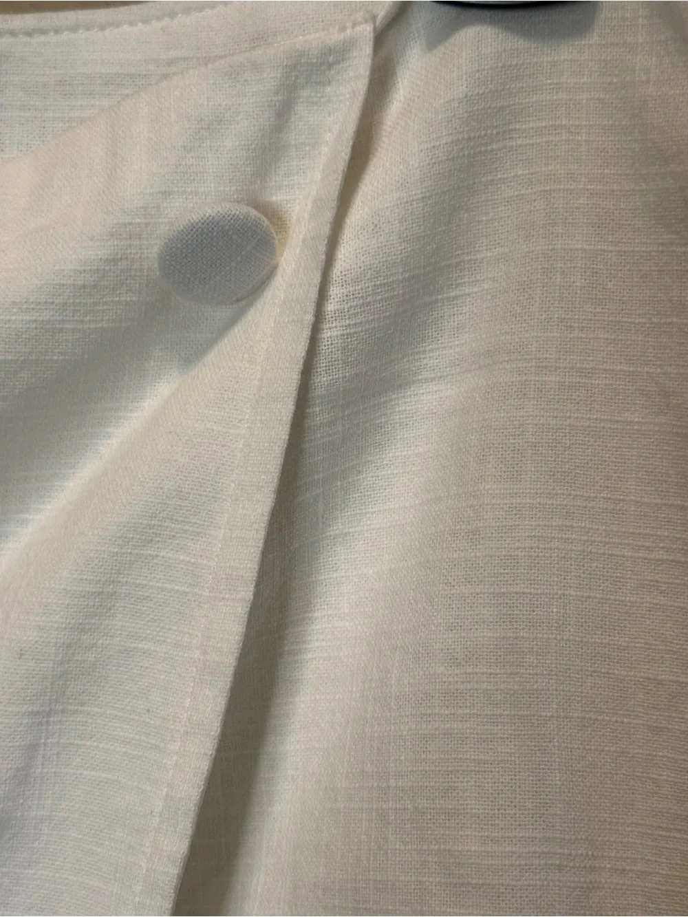MIOU MUSE White Linen Blend Skort